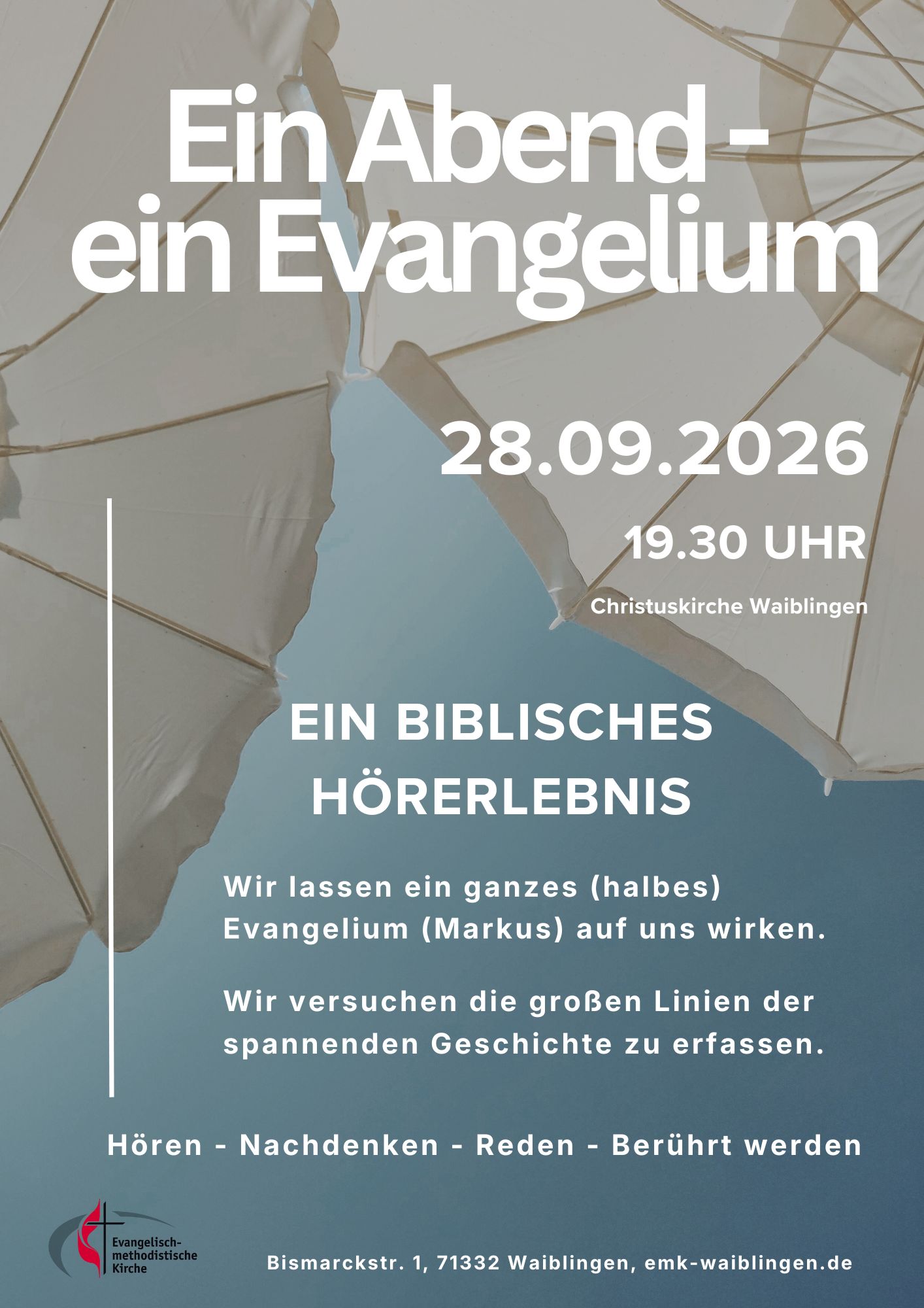 Flyer Ein Abend - Ein Evangelium